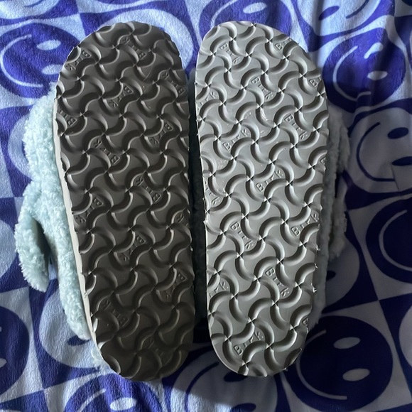 Birkenstock Free People Papillio Sandals Womens US 7 Sherpa Big Buckle Blue - Picture 9 of 13